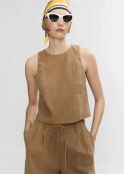 Crop Top Bretelles Larges -Promos Mango Boutique 57052001 17