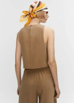 Crop Top Bretelles Larges -Promos Mango Boutique 57052001 17 R