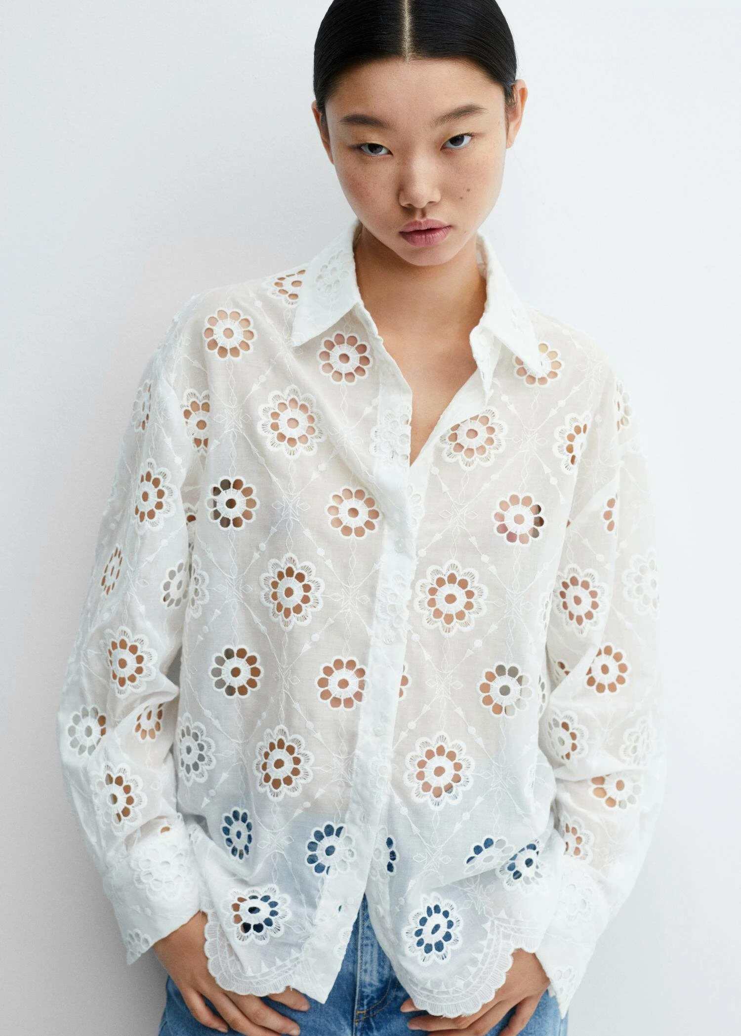 Chemise Détails Ajourés Broderies 7 Chemise Détails Ajourés Broderies – Image 5