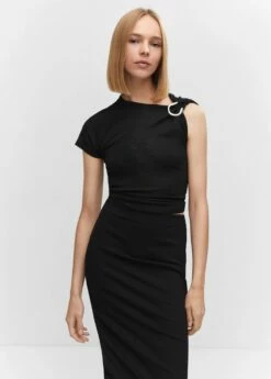 Jupe Crayon Fendue -Promos Mango Boutique 57053806 99 D1