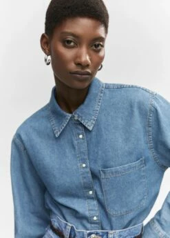 Chemise Jean Poche -Promos Mango Boutique 57053807 TM D1