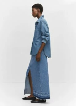 Chemise Jean Poche -Promos Mango Boutique 57053807 TM D6