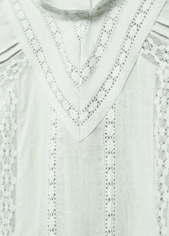 Robe Longue Détail Dentelle -Promos Mango Boutique 57053810 41 D8