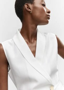 Robe Cache-cœur Boutons -Promos Mango Boutique 57053811 01 D1