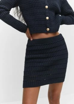 Minijupe Maille Ajourée 13 Minijupe Maille Ajourée -Promos Mango Boutique 57053816 56 D1