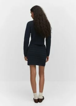 Minijupe Maille Ajourée 12 Minijupe Maille Ajourée -Promos Mango Boutique 57053816 56 R