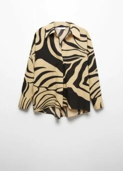 Chemise Oversize Imprimée -Promos Mango Boutique 57054016 07 B