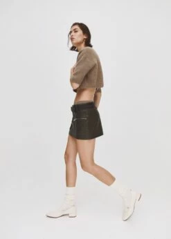 Jupe Similicuir Effet Usé -Promos Mango Boutique 57054406 99 D7