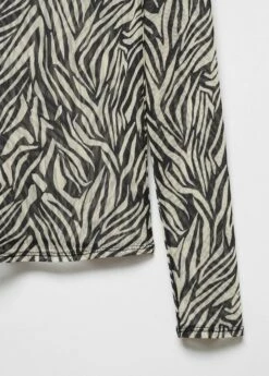 T-shirt Semi-transparent Imprimé Animal -Promos Mango Boutique 57054411 99 D8