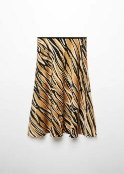 Jupe Satinée Imprimée -Promos Mango Boutique 57055973 17 B
