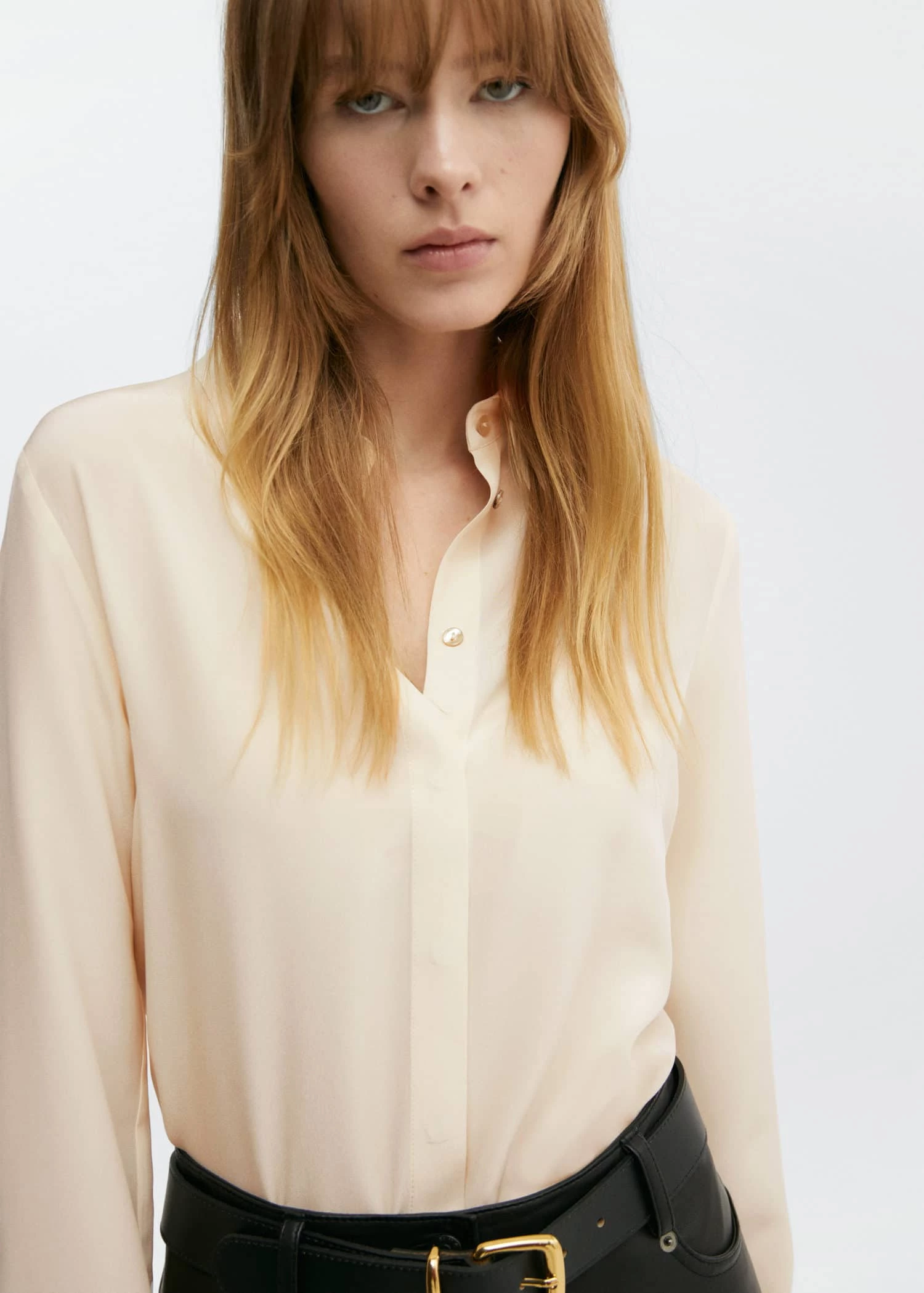 Chemise Soie Boutons Dissimulés 5 Chemise Soie Boutons Dissimulés – Image 3