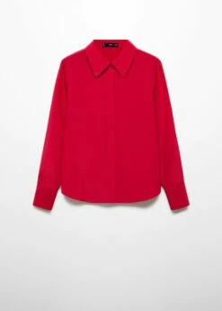 Chemise Soie Boutons Dissimulés 37 Chemise Soie Boutons Dissimulés -Promos Mango Boutique 57055983 70 B