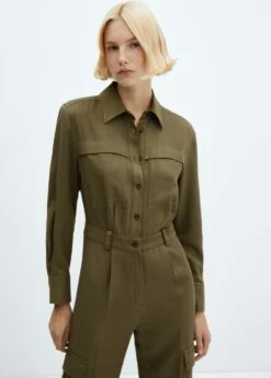 Combinaison Coton Poches