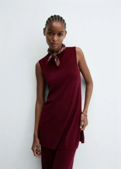 Top Maille Ouverture Latérale -Promos Mango Boutique 57056307 77 D2
