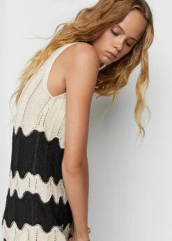 Robe Base Frangée -Promos Mango Boutique 57056308 05 D1