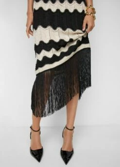 Robe Base Frangée -Promos Mango Boutique 57056308 05 D6