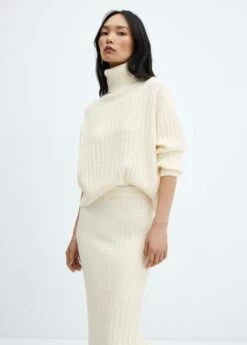 Jupe Midi Côtelée 14 Jupe Midi Côtelée -Promos Mango Boutique 57057725 05 D1