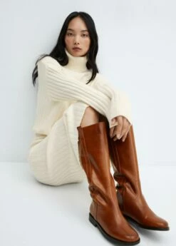 Jupe Midi Côtelée 15 Jupe Midi Côtelée -Promos Mango Boutique 57057725 05 D2