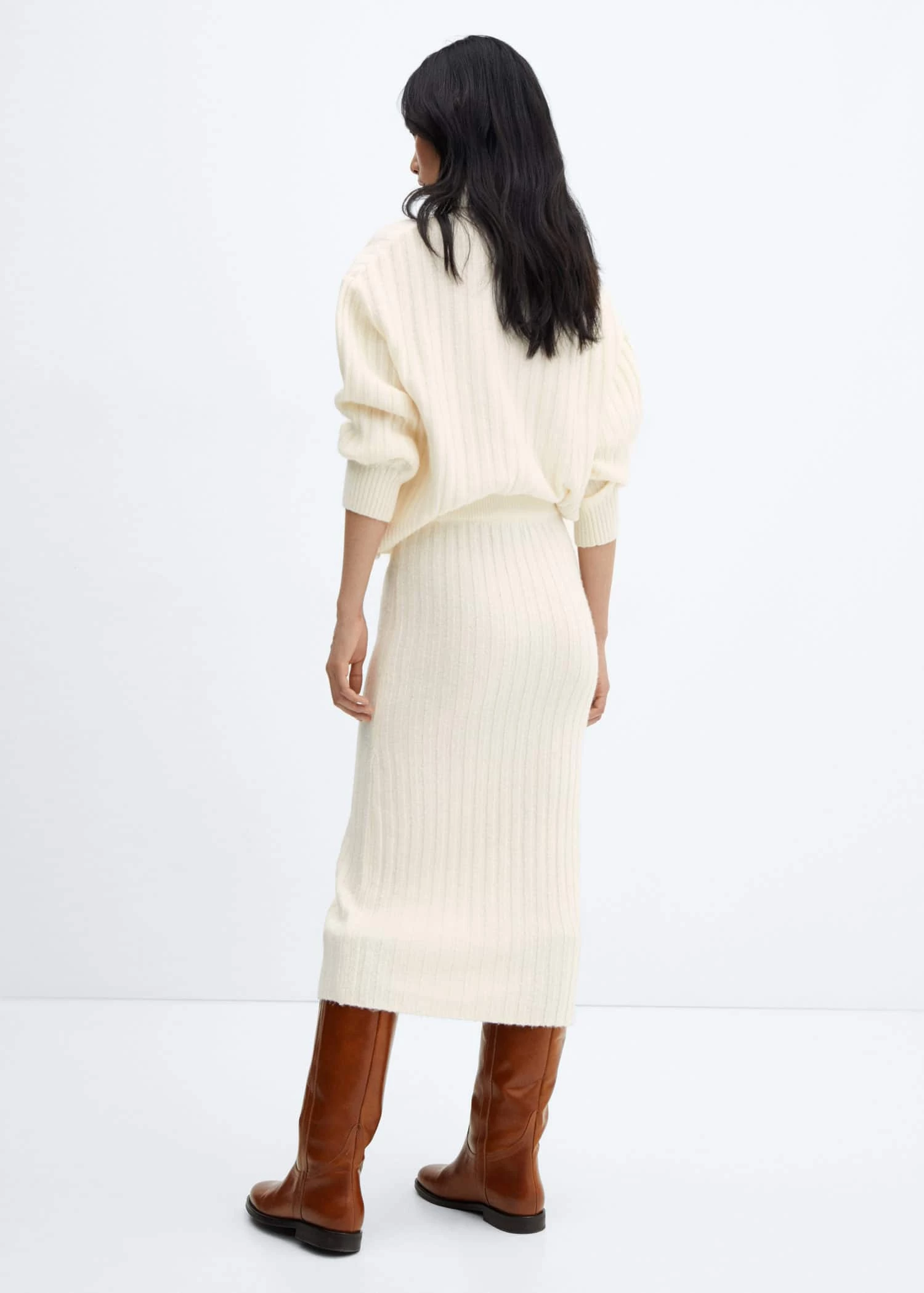 Jupe Midi Côtelée 5 Jupe Midi Côtelée – Image 3