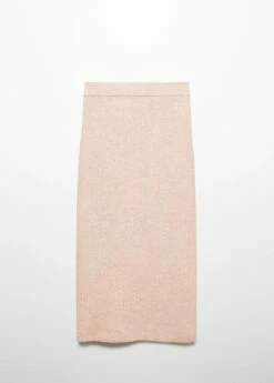 Jupe Fendue Maille -Promos Mango Boutique 57057726 81 B