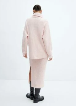 Jupe Fendue Maille -Promos Mango Boutique 57057726 81 R