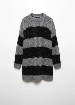 Robe Pull Rayures -Promos Mango Boutique 57057753 92 B