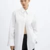 Chemise Coton Oversize -Promos Mango Boutique 57057756 02