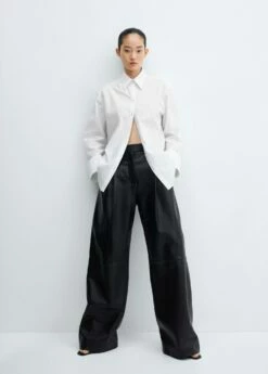 Chemise Coton Oversize -Promos Mango Boutique 57057756 02 D2