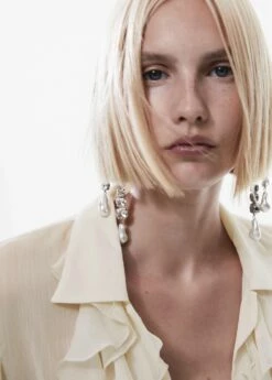 Chemise Gaze Volants -Promos Mango Boutique 57057758 05 D1