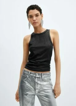 Top Lyocell Foil -Promos Mango Boutique 57058269 99