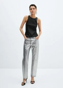 Top Lyocell Foil -Promos Mango Boutique 57058269 99 99999999 01