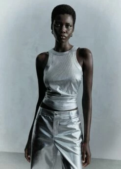 Top Lyocell Foil -Promos Mango Boutique 57058269 PL D6