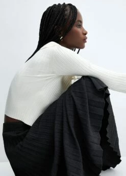 Jupe Plissée à Carreaux -Promos Mango Boutique 57058271 99 D2