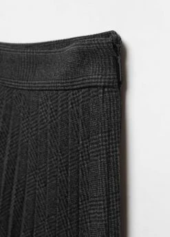 Jupe Plissée à Carreaux -Promos Mango Boutique 57058271 99 D8