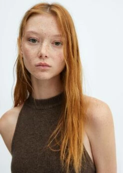 Robe Maille Emmanchures Américaines -Promos Mango Boutique 57058273 32 D1