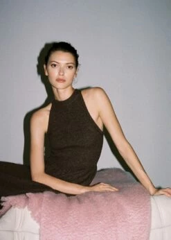 Robe Maille Emmanchures Américaines -Promos Mango Boutique 57058273 32 D6