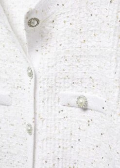 Cardigan Tweed Bouton Bijou -Promos Mango Boutique 57059088 05 D8