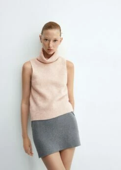 Top Maille Col Roulé -Promos Mango Boutique 57059089 81 D2