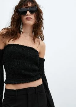 Top Crop Froncé -Promos Mango Boutique 57059095 99 D2