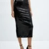 Jupe Midi Sequins -Promos Mango Boutique 57059101 99