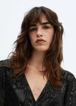 Robe Jacquard Lurex -Promos Mango Boutique 57059109 99 D1