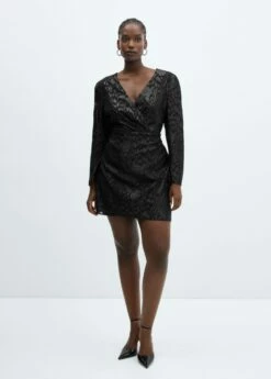 Robe Jacquard Lurex -Promos Mango Boutique 57059109 99 D3