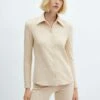 Chemise Maille Boutons -Promos Mango Boutique 57059123 02