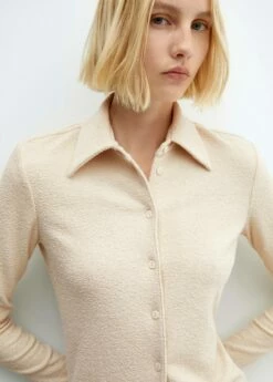 Chemise Maille Boutons -Promos Mango Boutique 57059123 02 D1