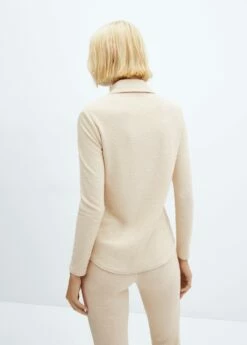 Chemise Maille Boutons -Promos Mango Boutique 57059123 02 R