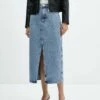 Jupe Midi En Jean 2 Jupe Midi En Jean -Promos Mango Boutique 57061176 TM