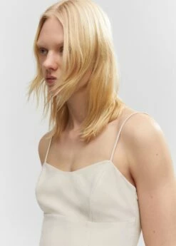 Robe Midi Décolletée -Promos Mango Boutique 57062001 05 D1