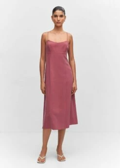 Robe Midi Décolletée -Promos Mango Boutique 57062001 85 99999999 01