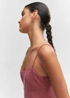 Robe Midi Décolletée -Promos Mango Boutique 57062001 85 D1