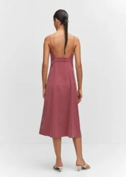 Robe Midi Décolletée -Promos Mango Boutique 57062001 85 R